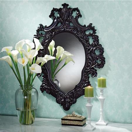 DESIGN TOSCANO Madame Antoinette Ebony Salon Mirror KY249